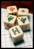 Dice : Dice - Poker Dice - French - Au nain bleu - Ebay Apr 2015